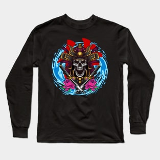 Samurai Skull 03 Long Sleeve T-Shirt